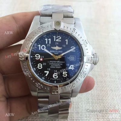 Copy Breitling Superocean Stainless Steel Arabic Markers Watch